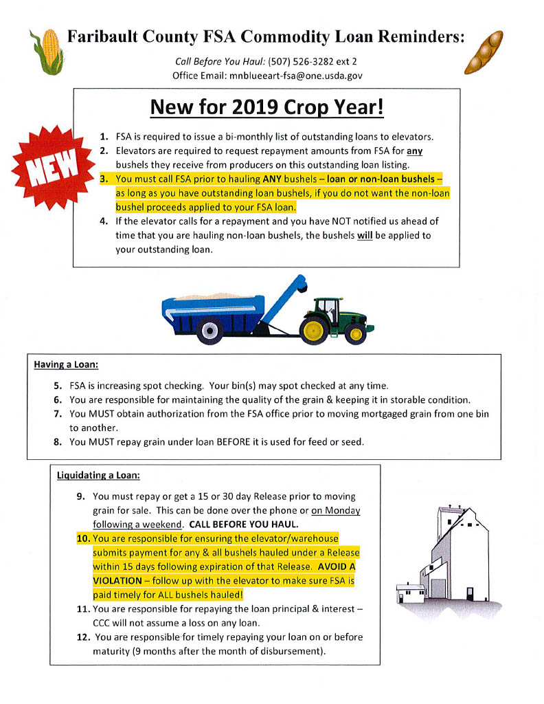 FSA Commodity Loan Reminders1024 1